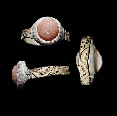 #ad Ancient Roman Authentic Ring Orange Stone Wearable Beautiful Artifact Antiquity