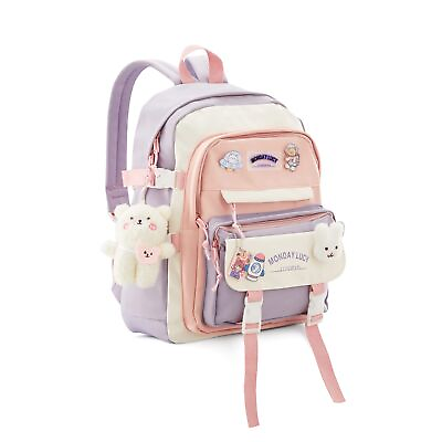 Kawaii Girls Backpack For School Cute Aesthetic Kids Backpacks $29.94
