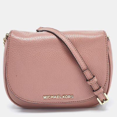#ad Michael Kors Old Rose Leather Bedford Crossbody Bag