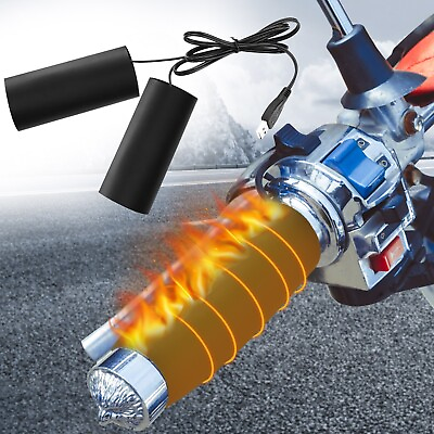 #ad Motorcycle Bike USB Electric Hand Handlebar Warm Sleeve Heated Hold Cover Pads