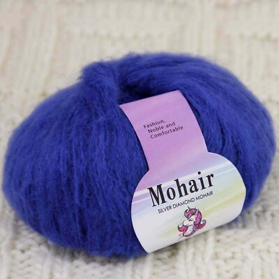 #ad Sale 1BallsX25gr Fluffy Lace Mohair Warm Shawl Rugs Hand Knit Crocheted Yarn 25