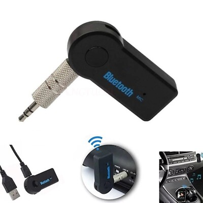 #ad Wireless Bluetooth Receiver 3.5mm AUX Audio Stereo Music Home Car Adapter TO