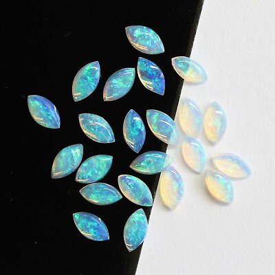 #ad 4 x 2mm marquise set of 22 Australian opal natural solid loose unset stone
