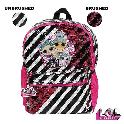 #ad L.O.L. Surprise 16quot; School Backpack with Pink Sequins