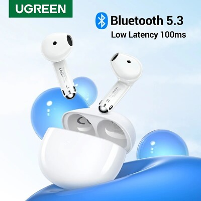 #ad UGREEN HiTune H5 TWS Wireless Earbuds Bluetooth 5.3 ANC Mic Earphones For iPhone