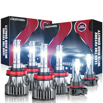 #ad For Chrysler Town amp; Country 2010 2016 LED Headlight Hi LoFog Light Bulbs Combo