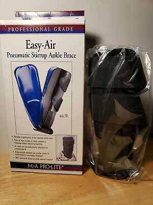 #ad ProLite Easy Air Right Trainer Pneumatic Ankle Brace for Shorter than 5#x27;4quot;