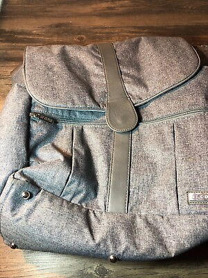 #ad JJ COLE Backpack Diaper Bag in Heather Gray Grey Very Lightly Used