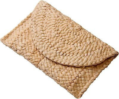 Freie Liebe Straw Clutch Purses for Women Summer Beach Bags Envelope Woven Clutc $49.72
