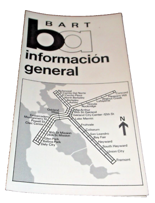 #ad BART GENERAL INFORMATION BROCHURE SPANISH EDITION