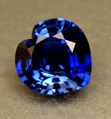 #ad Natural Blue Corundum Sapphire Heart Cut 10.25 Ct Certified Loose Gemstone