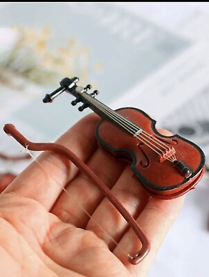 #ad Kids Toy Violin Mini Violin With Bow Gag Gift Piece Funny Worlds Smallest Cry It