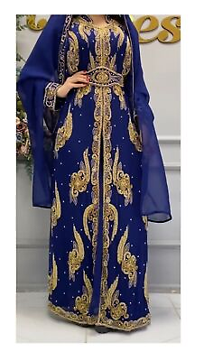 #ad Royal Dubai Moroccan Abaya Kaftan Modern Islamic Farasha Fancy For Women Dress