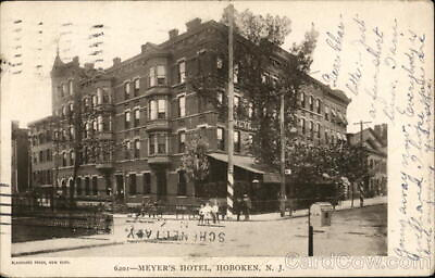 #ad 1905 HobokenNJ Meyer#x27;s Hotel Hudson County New Jersey Blanchard Press Postcard
