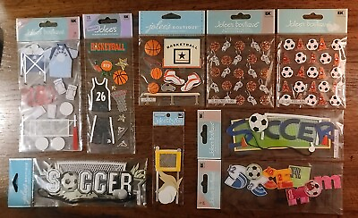#ad Jolee#x27;s Boutique Volleyball Basketball Soccer Sports Scrapbook Stickers01 25 24