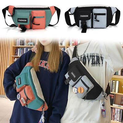 #ad Chest Bag Crossbody Bag Men#x27;s Backpack Personalized and Versatile Waist Bag