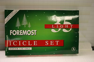 #ad FOREMOST CLEAR ICICLE SETS 70 LIGHTS INDOOR USE FOR CHRISTMAS amp; OTHER HOLIDAYS