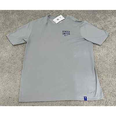 #ad Nike Team USA T Shirt Men#x27;s Size Medium Gray Soccer Crewneck Graphic Tee