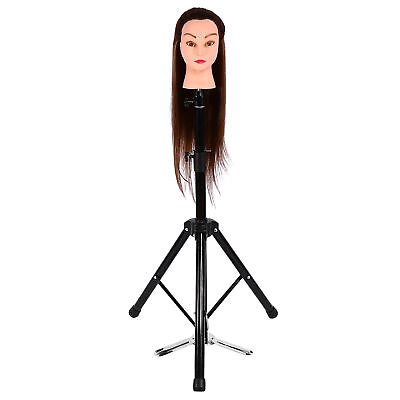 #ad Adjustable Hairdressing Training Mannequin Manikin Head Tripod Stand Manikin Wig