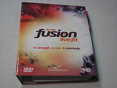 #ad Rival Fusion Live Fit DVD Exercise Workout set Strength Yoga Core Flexibility