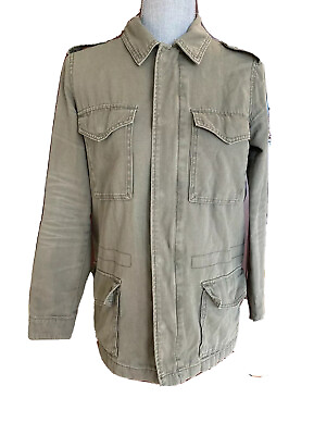#ad Ecote Military Jacket XS Army Green Pocket Long Sleeve Causal Women