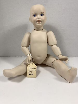 #ad 12quot; Antique French doll. Laughing Juneau SFBJ Doll. Used.