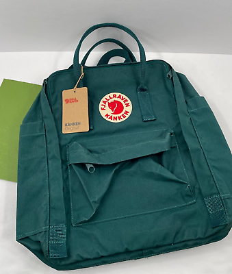 #ad Fjallraven Kanken Original 23510 Backpack Book Bag Artic Green Day Pack NWT