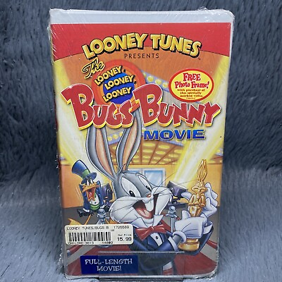 #ad The Looney Looney Looney Bugs Bunny Movie VHS Clamshell New Sealed Rare *Tear*