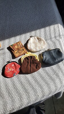 #ad Vintage Set Of Small Coin Purses