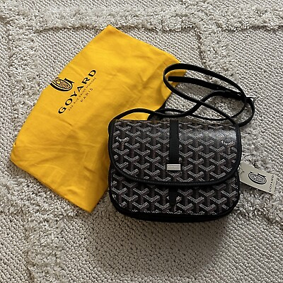 #ad Goyard Belvedere BRAND NEW II Messenger Bag Coated Canvas PM Black With Dustbag