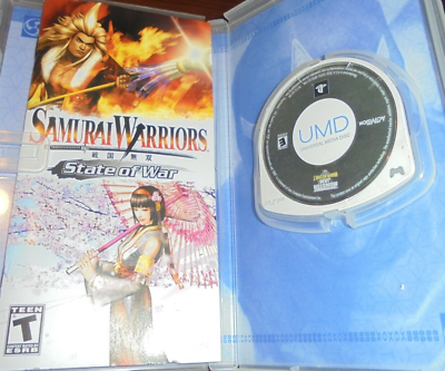 #ad Samurai Warriors State Of War PlayStation Portable Sony PSP Game Case Manual