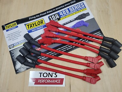 #ad Taylor Cable 79214 409 Spiro Pro 10.4mm Ignition Wire Set 135 Degree GM LS Truck