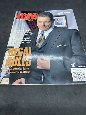 #ad WWE Wrestling Magazine August 2001 Regal Rules