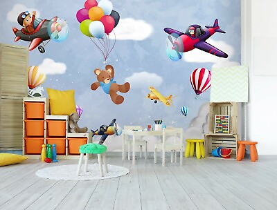 #ad 3D Cute Balloon 843NA Business Wallpaper Wall Mural Self adhesive Commerce Fay