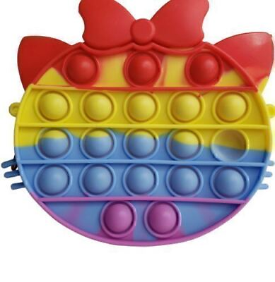 #ad Push Pop It Bubble Princess Wallet Messenger Bag Fidget Toy New