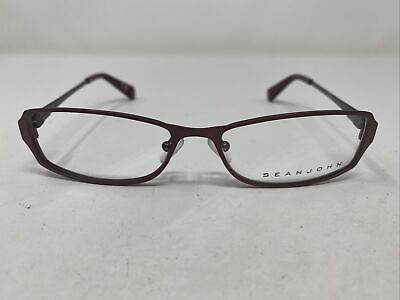 #ad Sean John SJ1035 609 53 16 135 Brown Full Rim Metal Eyeglasses Frame IO10
