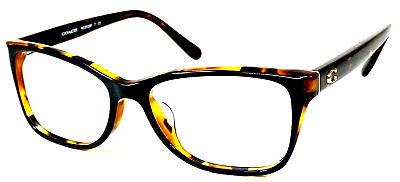 #ad COACH NEW YORK HC6129F 5446 Black Brown Tortoise Eyeglasses Frame 54 16 140