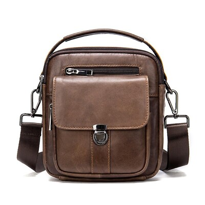 #ad Genuine Leather Messenger Bag for Men Small Bags Mini Sling Shoulder Purses Bags