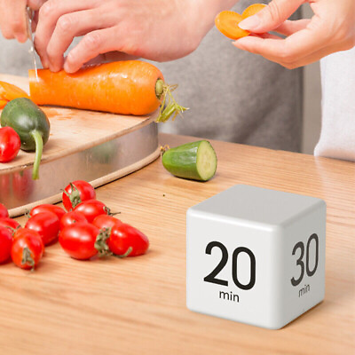 #ad Digital Kitchen Timer Cube Time Management Timer Mini Alarm Clock