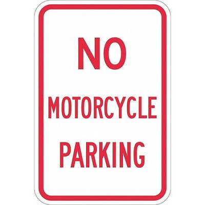 #ad Lyle T1 1150 Dg 12X18 No Motorcycle Parking Sign18quot; X 12 T1 1150 Dg 12X18