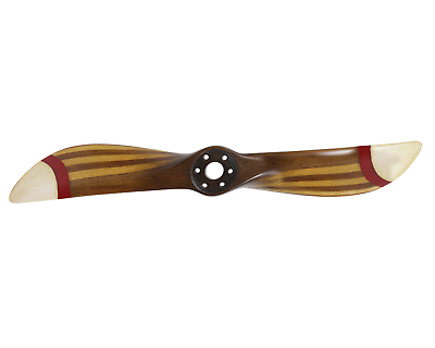 #ad Propeller Laminated Mahogany Wood 31quot; White Multi Colored Tips Aviation Decor