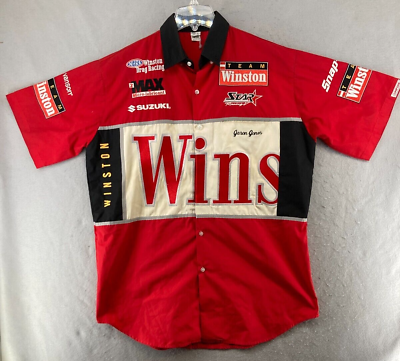 #ad Nascar Winston Cup Series race used Pit Crew SHIRT Mens Large