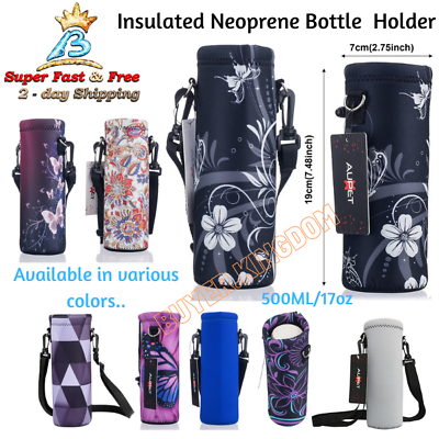 #ad Insulated Water Bottle Carrier Bag Sling Pouch For 500ML Bottles Holder Sleeve