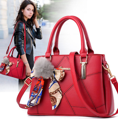Fashion Women#x27;s PU Leather Handbags Tote Purse Crossbody Messenger Satchel Bags $29.91