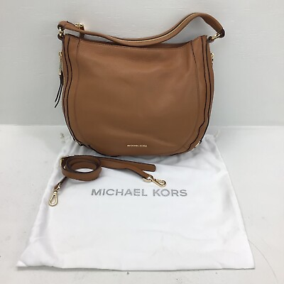#ad Michael Kors Julia Medium Leather Shoulder Hobo Bag 30S6GJQL2L NWT
