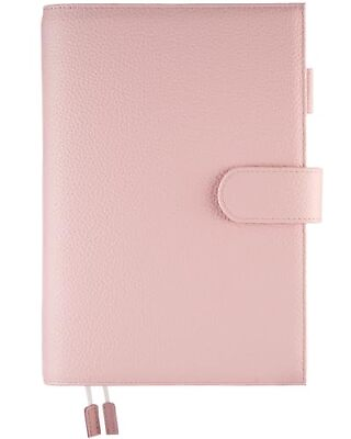 #ad A5 Leather Planner Cover for Hobonichi Cousin Stalogy Midori Pink