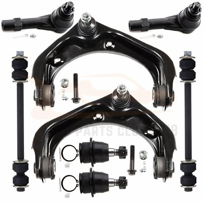 #ad 8x Front Upper Control Arms Ball Joints Tie Rod Ends For 2006 2010 Ford Explorer