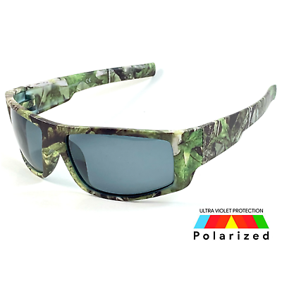 #ad NWT Men Polarized Sunglasses Sport Shatterproof Lens Camouflage Prints CAMO201