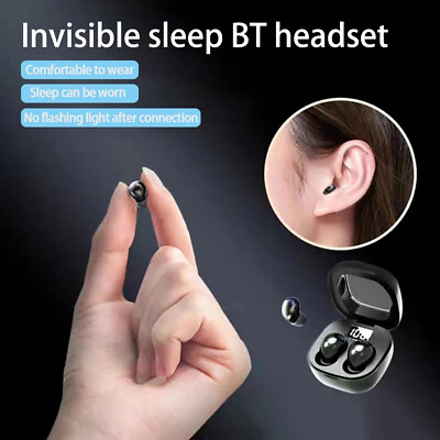 #ad Bluetooth Earbud Mini Headset TWS 5.3 Wireless Earphone Invisible for All Phone
