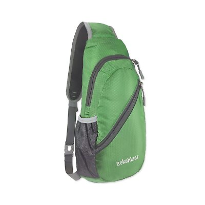 #ad Bekahizar Lightweight Sling Bag Small Crossbody Backpack Shoulder Green